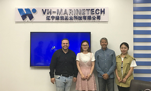 Brazilian customers visit the factory