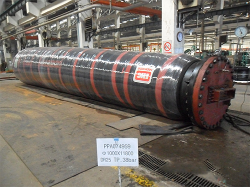 Tapered floating hose Water pressure test
