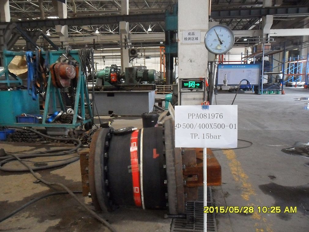 Reducers-Expansion Joints Water pressure test