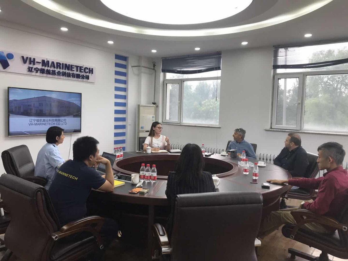 Brazilian customers visit the factory